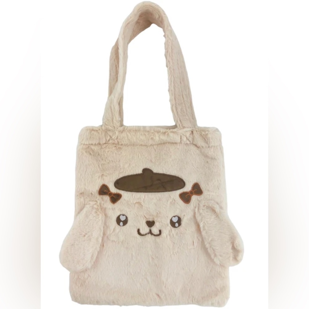 Sanrio Pompompurin Fuzzy Feelings Tote Bag, Limited Edition RARE